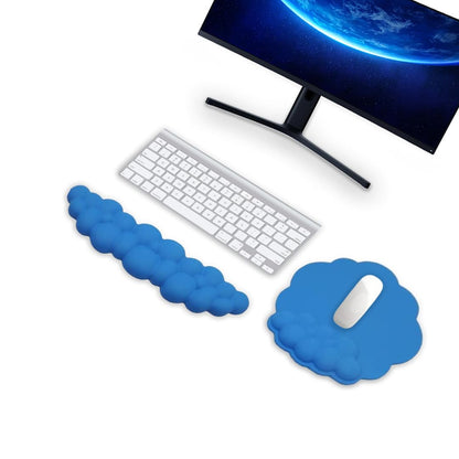 Cloud Wrist Rest Keyboard and Mouse Pad Set