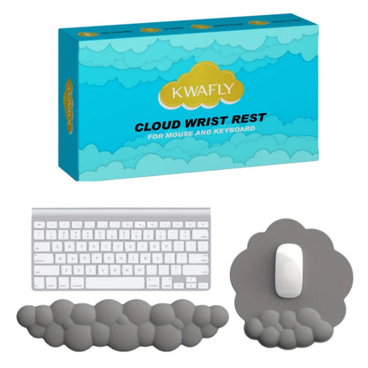 Cloud Wrist Rest Keyboard and Mouse Pad Set