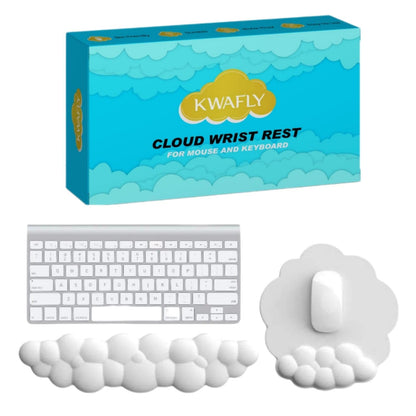 Cloud Wrist Rest Keyboard and Mouse Pad Set